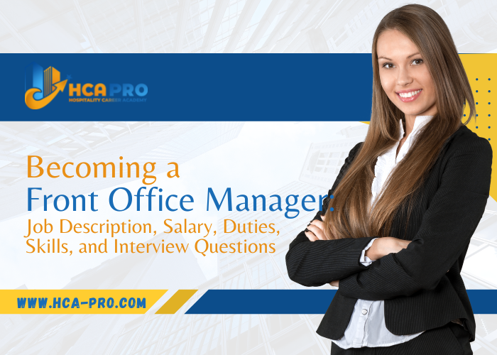 This article provides an overview of the role of a Front Office Manager, including job description, key responsibilities, skills and qualifications, education and experience, duties and responsibilities, interview questions, and salary range.