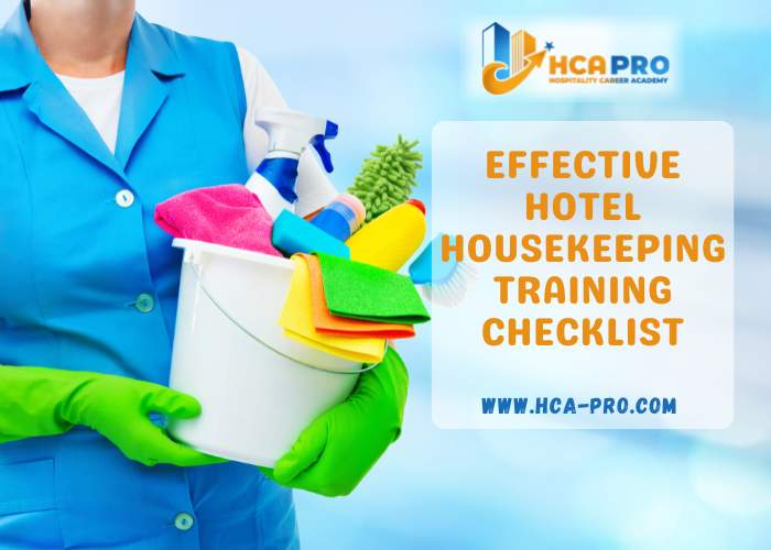 Effective Hotel Housekeeping Training Checklist