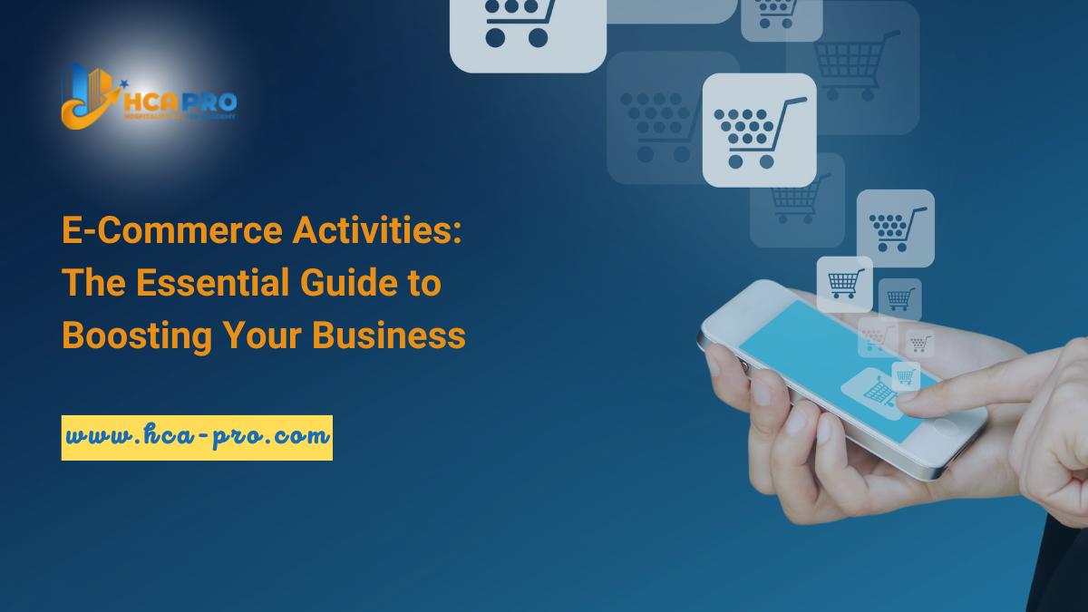 E-commerce activities are a set of actions that businesses take to sell products and services online. These activities can be grouped into four main categories: marketing, sales, fulfillment, and customer service.