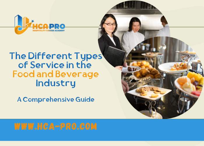 Learn about the different types of service in the food and beverage industry and how they can impact the customer experience. This comprehensive guide covers table service, buffet service, family style service, counter service, room service, cocktail serv