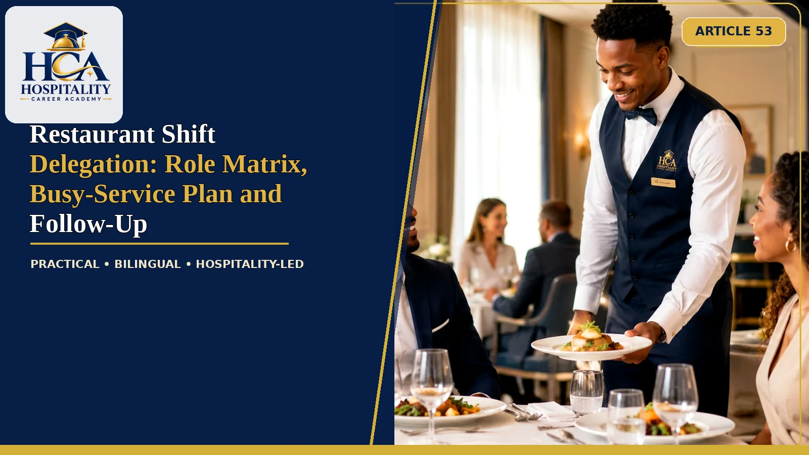 Restaurant Shift Delegation: Role Matrix, Busy-Service Plan and Follow-Up